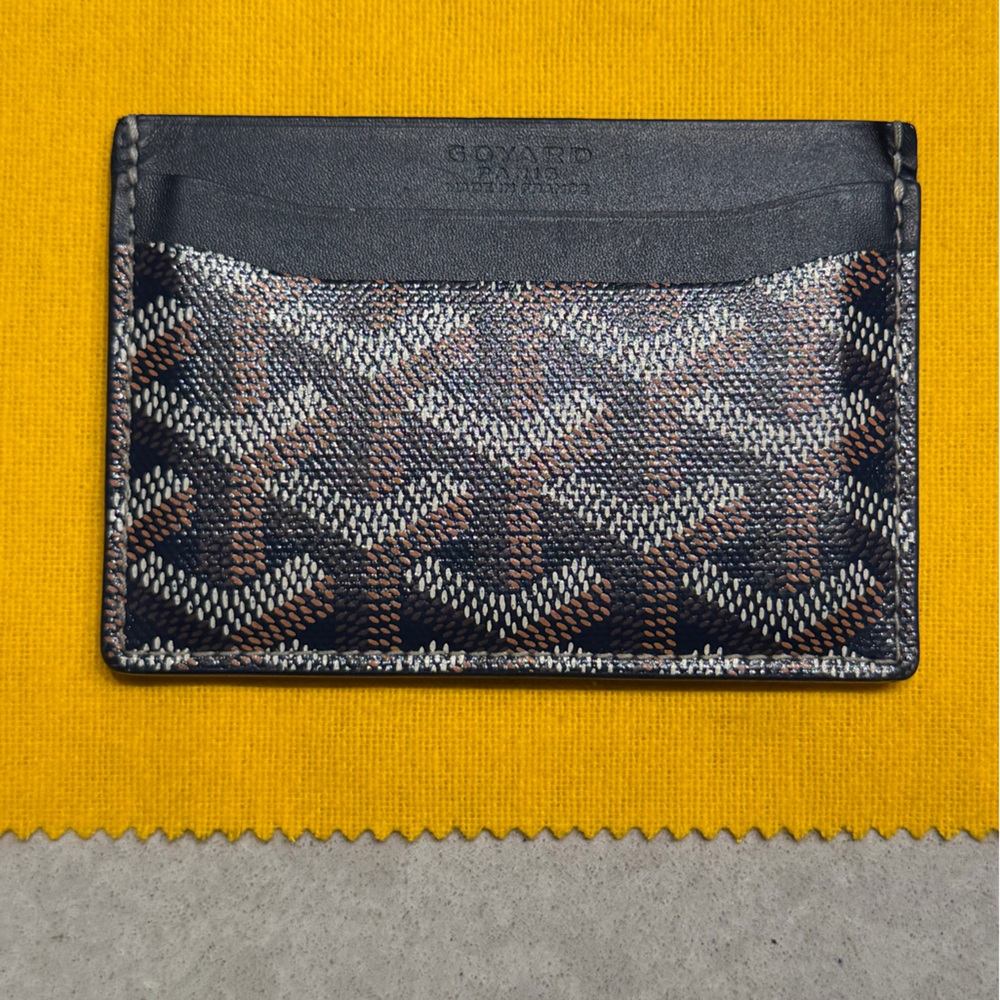 Goyard Navy Saint Sulpice Card Holder - Picture 3 of 6